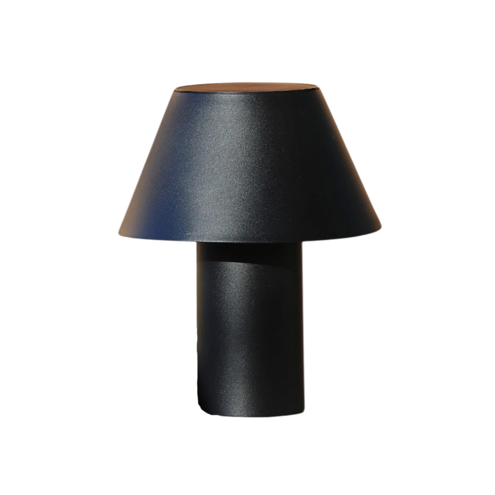 Candeeiro de mesa LED Vivo, preto, IP44, altura 30 cm, regulável.
