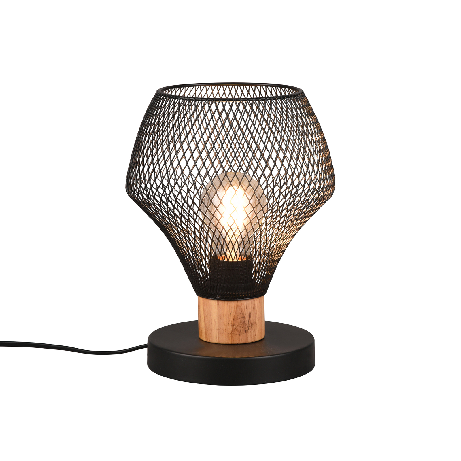 Valeria table lamp with a latticed lampshade