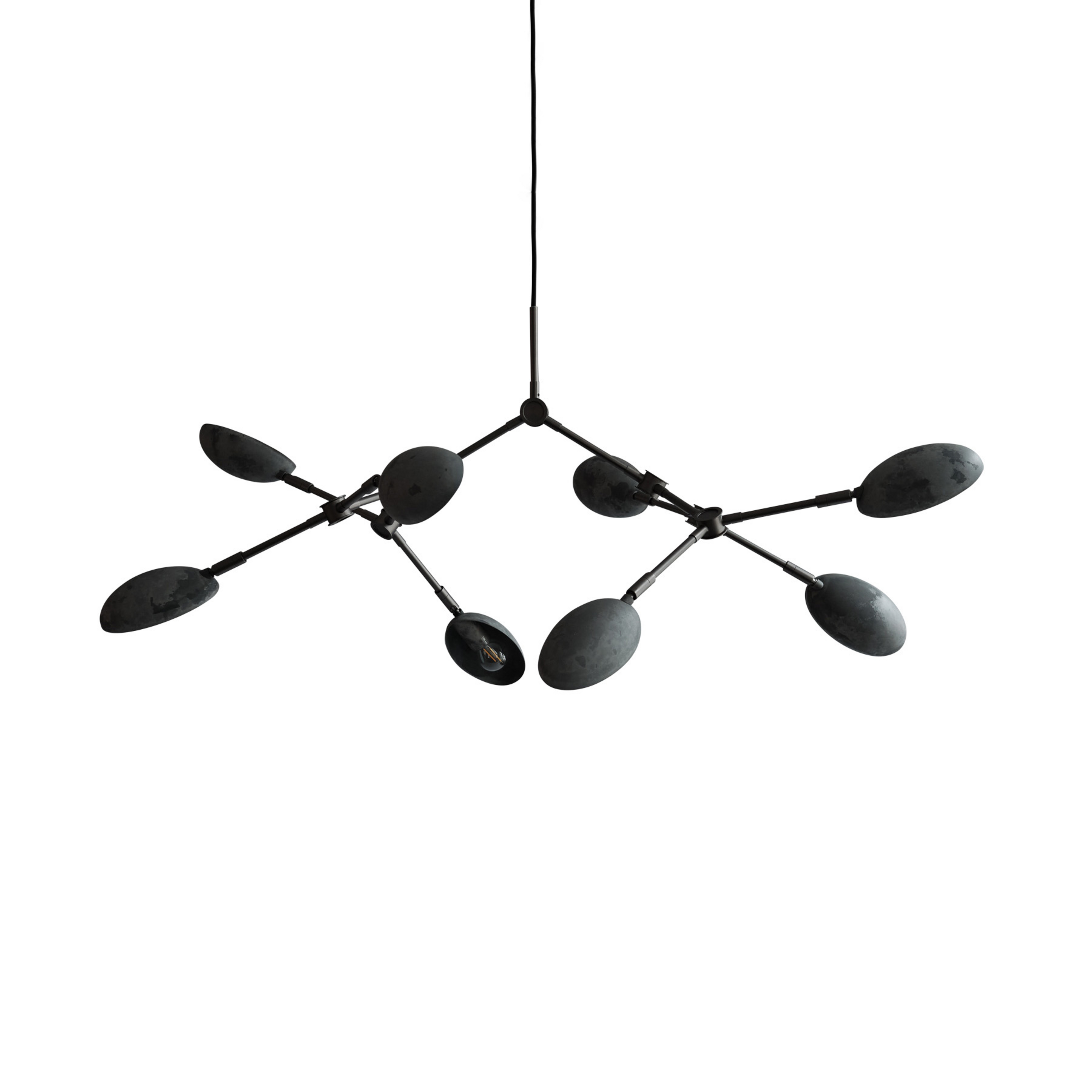 Drop Kronleuchter, dunkelgrau, 85cm, 8-flg. - 101 Copenhagen