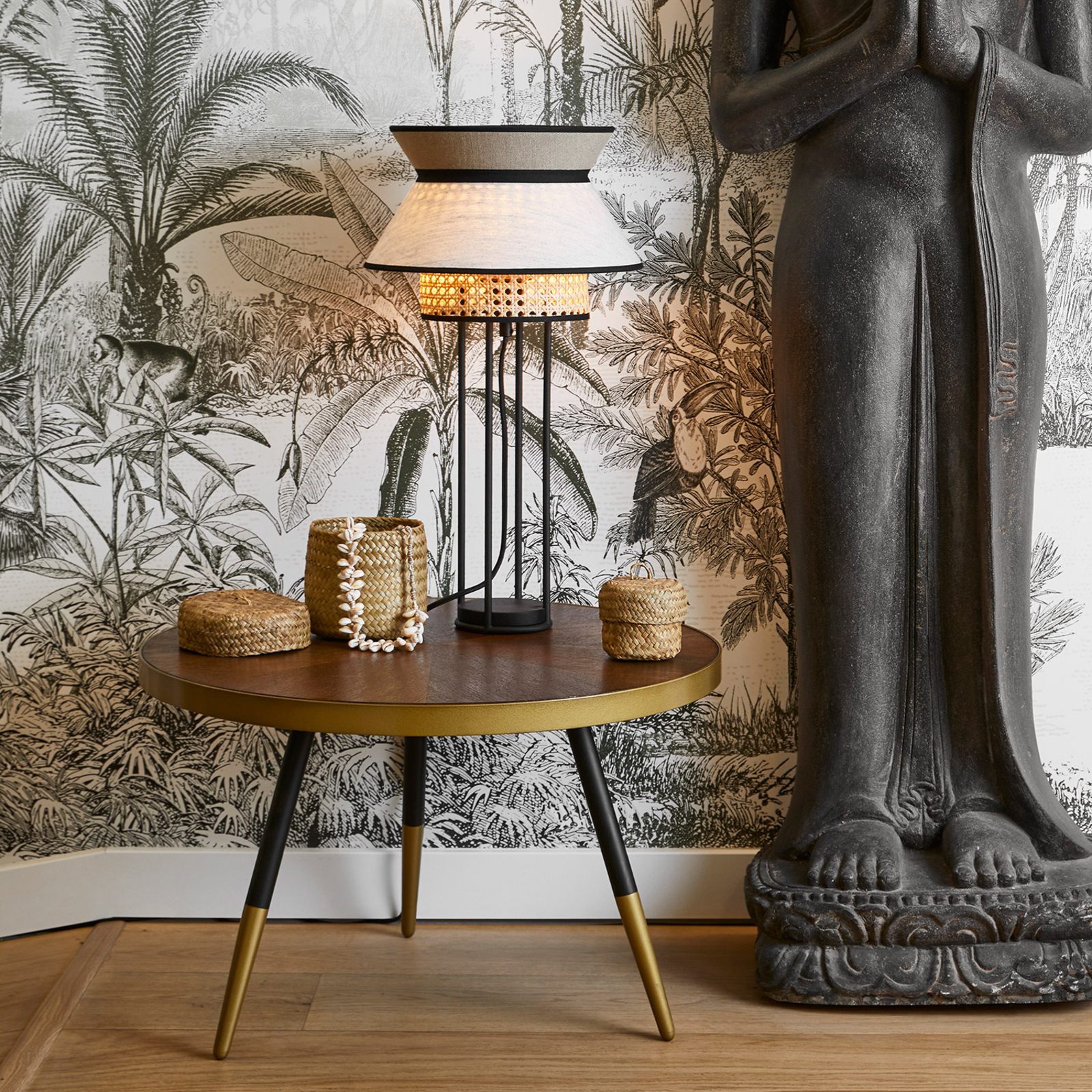 Singapour DBL Tischleuchte, nude - MARKET SET Singapour DBL Tischleuchte, nude - MARKET SET