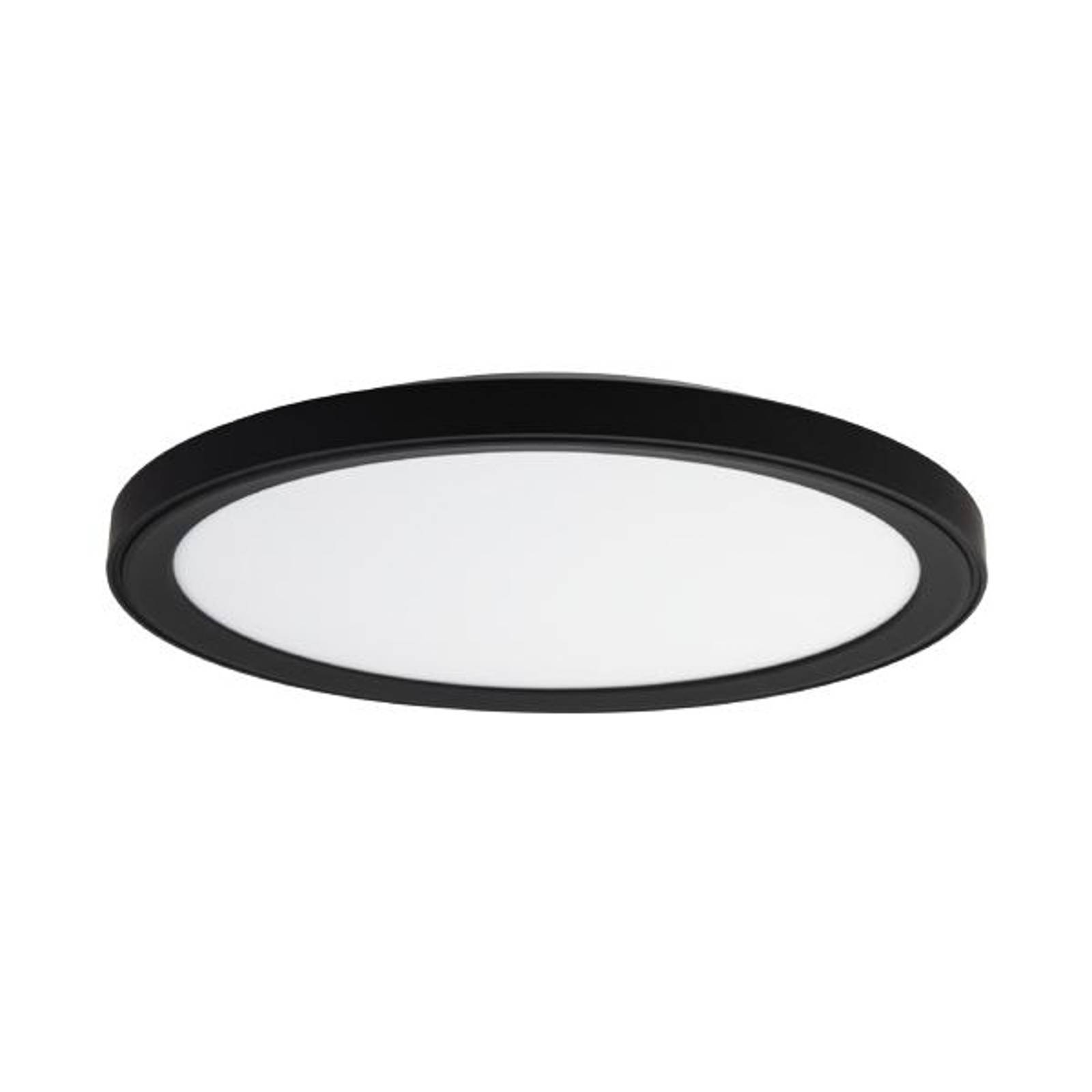 BRUMBERG Sunny Maxi LED-plafondlamp voor woonkamer / eettafel - zwart - Aluminium - plafond rond - plafonnière - dimbaar