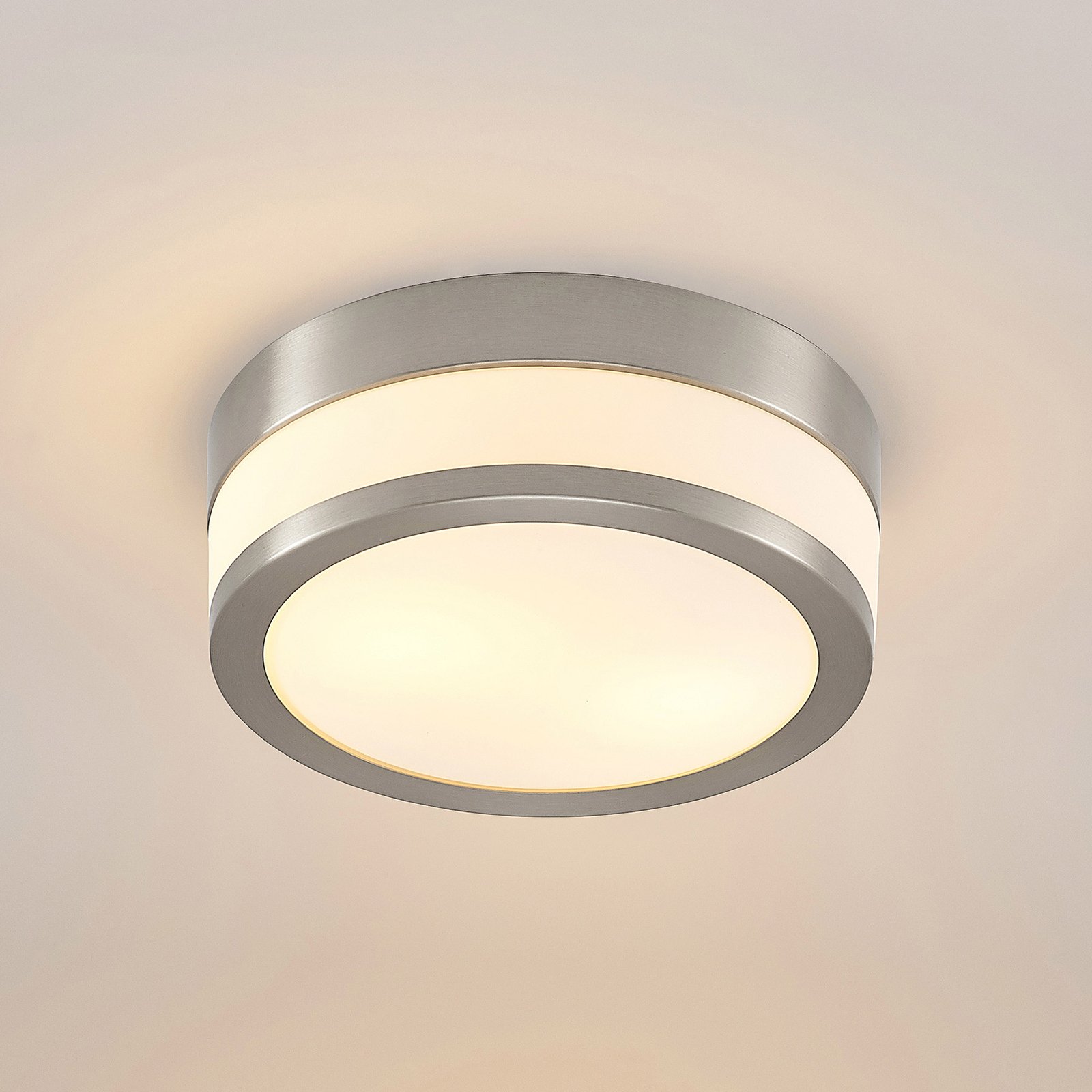 Flavi Deckenleuchte Opal/Nickel - Lindby