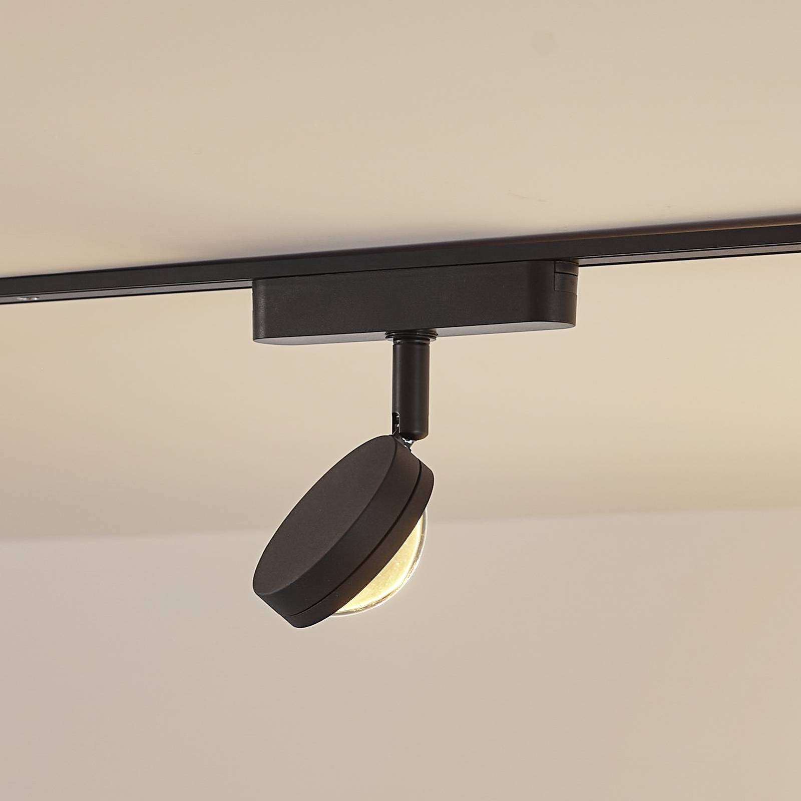 Spot LED 48 V Lumaro czarny Ø 7,3 cm aluminium