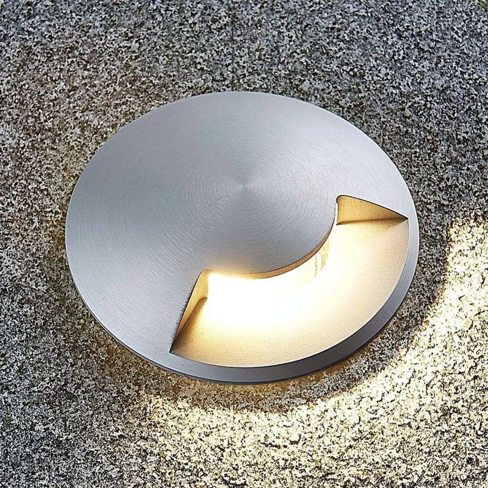 Milara Recessed Ground Spot IP67 Titanium - Lucande