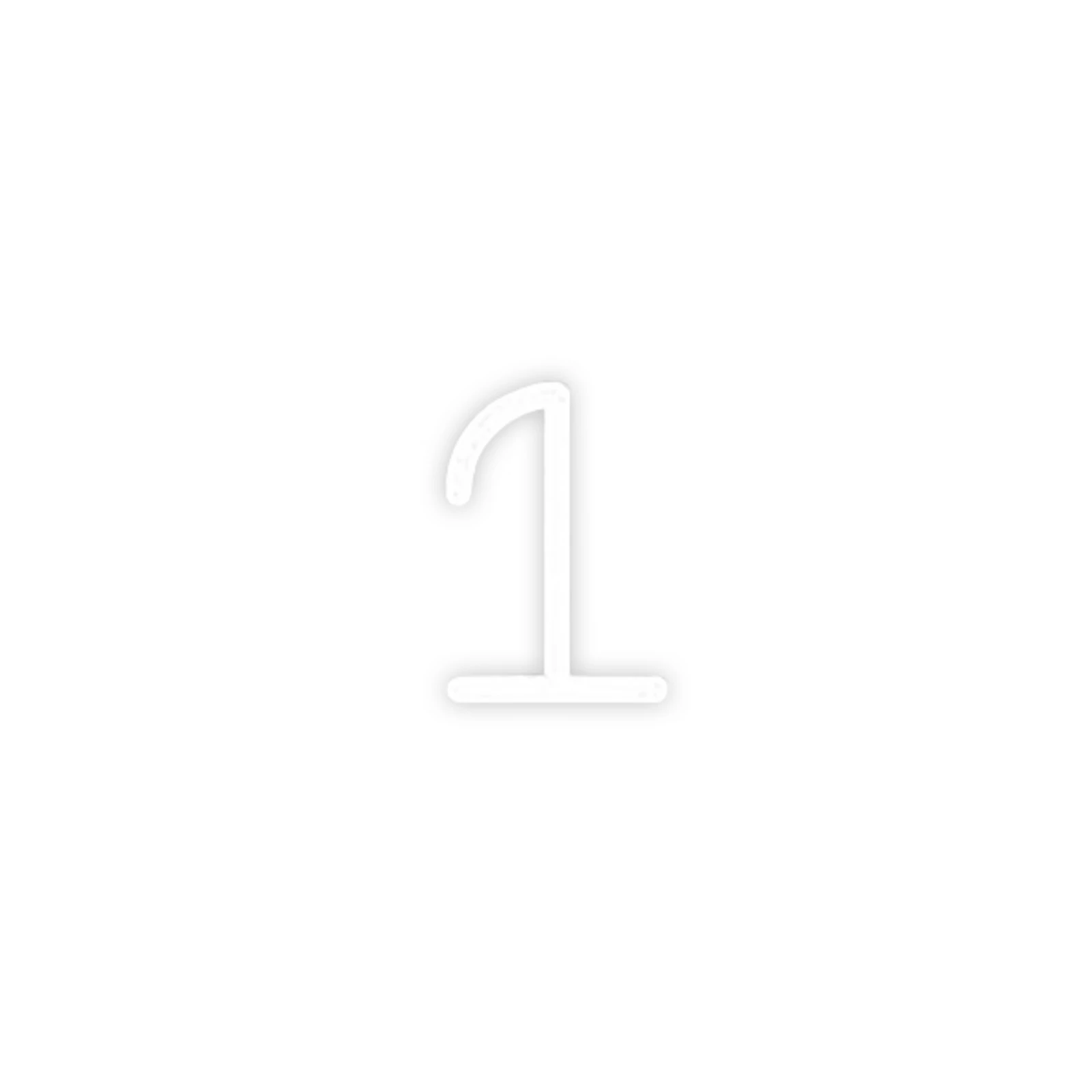 Artemide Alphabet of Light seinavalgusti number 1