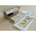 Toru Pendelleuchte Small 1 Seite Schwarz - David Trubridge