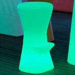 Newgarden Corfu LED barová stolička se solární+dobíjecí baterií