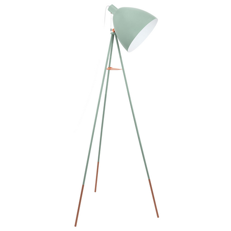 Stehlampe Dundee im Retrolook in Mintgrün
