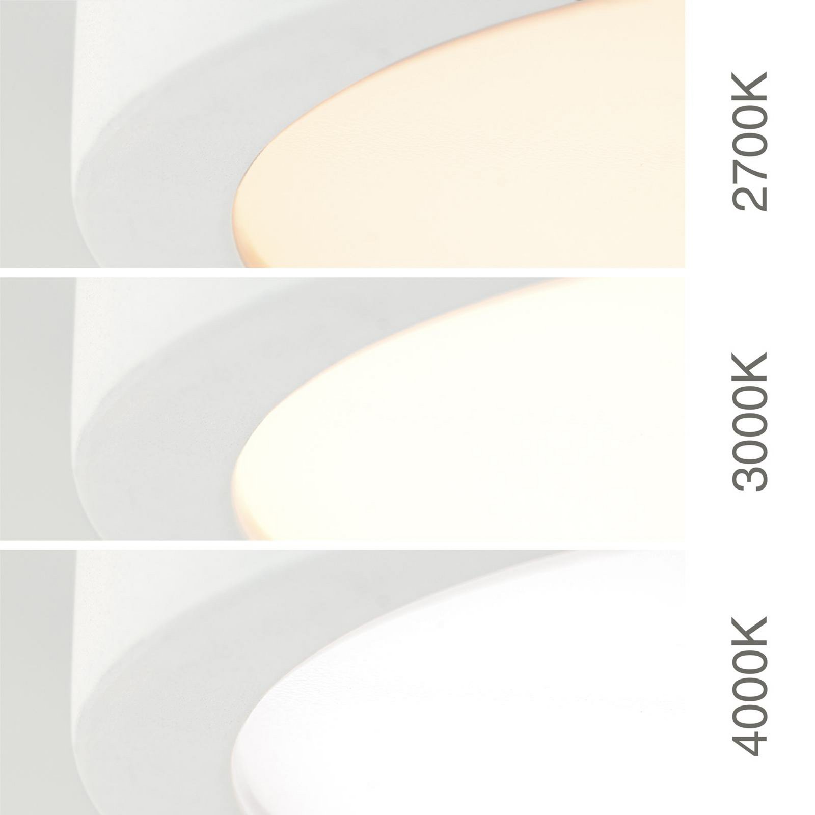 LED ceiling lamp Disc, white Ø 28 cm, CCT, metal/plastic LED ceiling lamp Disc, white Ø 28 cm, CCT, metal/plastic