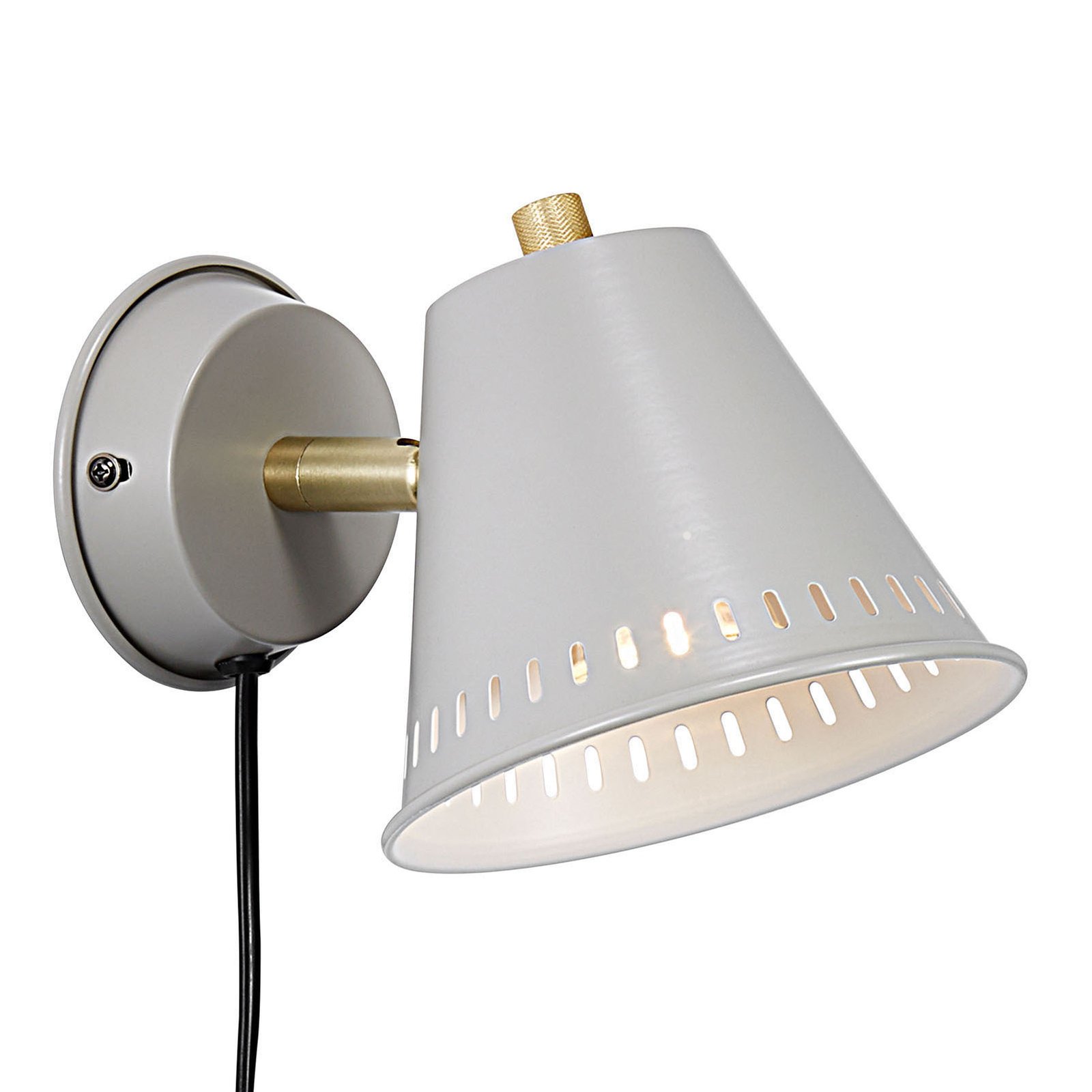Pine wall light with plug