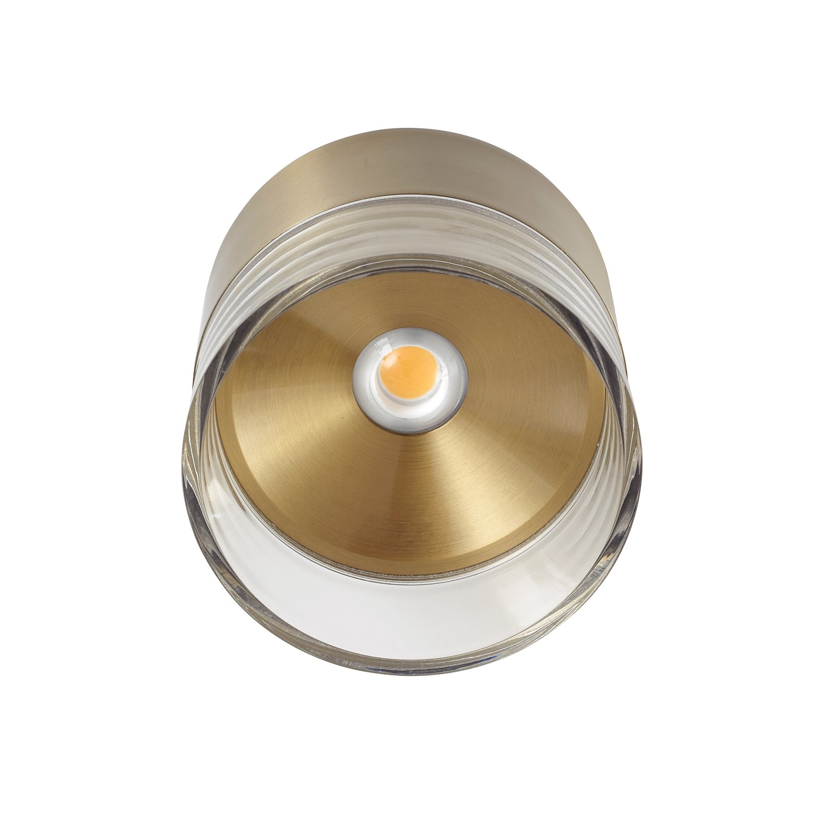 Lindby LED-Deckenleuchte Dalila, gold, Ø 10 cm, Aluminium