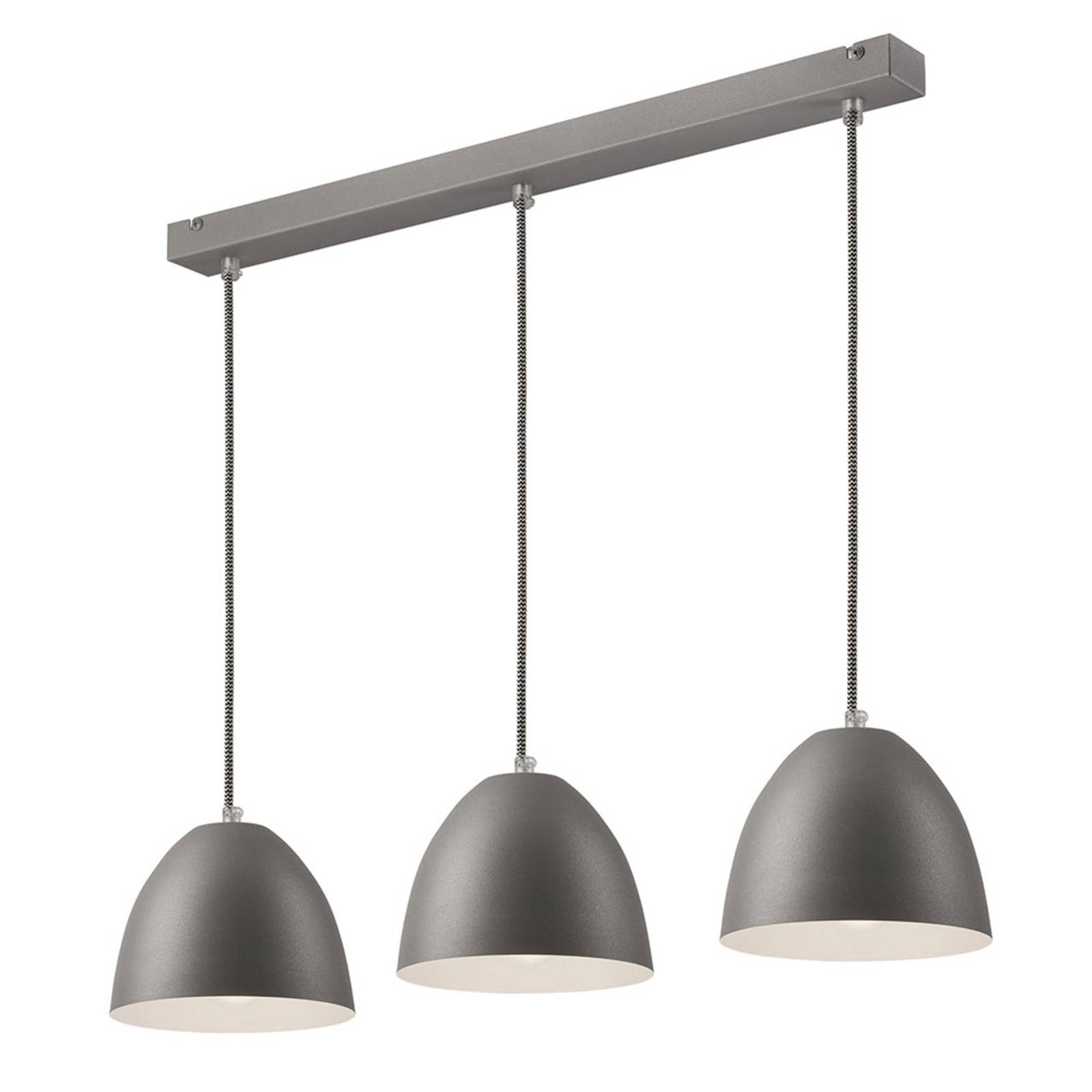 Hanglamp Atlantik, 3-lamps, zilver