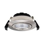DOTLUX LED stropno ugradbeno svjetlo CIRCLEminidim nehrđajući čelik Ø 8,5 cm