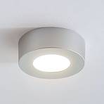 LED plafondlamp Marlo zilver 3000K rond 12,8cm