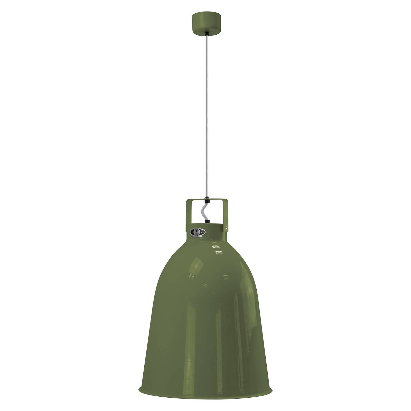 Jieldé Clément C360 lampa wisząca oliwkowa Ø36cm