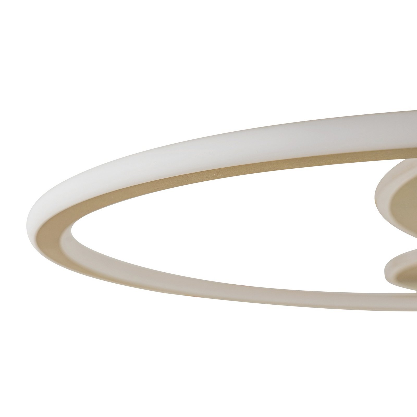 Lucande LED-Deckenleuchte Circulo, gold, 60 cm CCT, dimmbar
