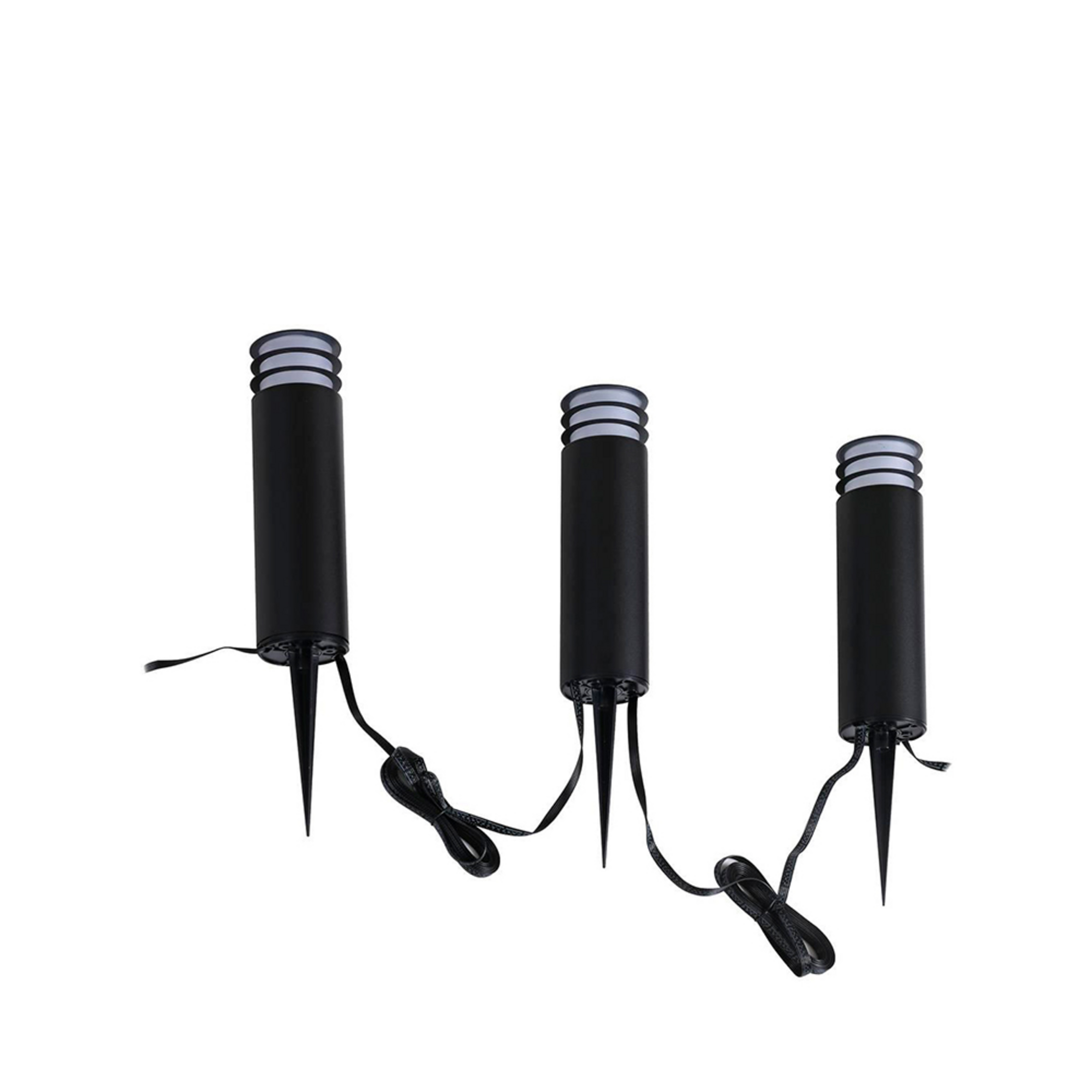 Kaelo LED Smart Lámpara  Exterior/Jardín w/Jordspett 3 pcs. Svart - Lindby