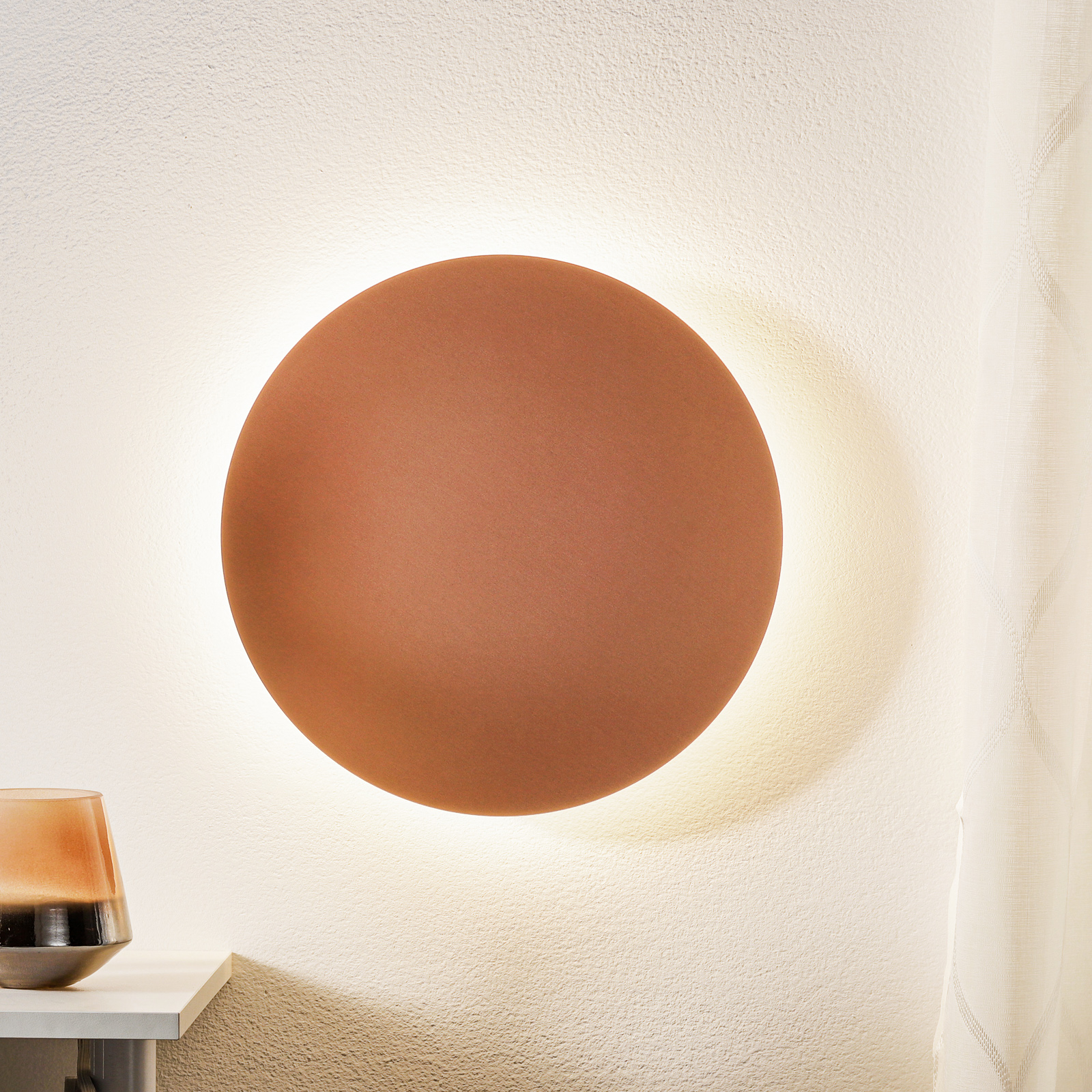 Escale LED wandlamp Blad, rosé mat