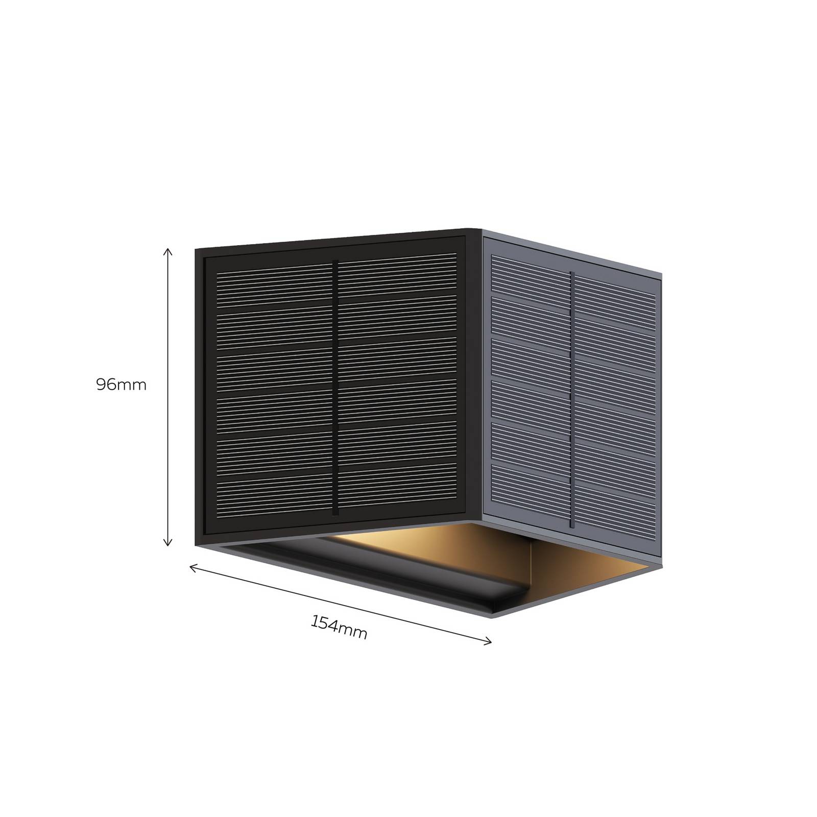 Calex Solar kinkiet zewnętrzny LED Caserta, up/down, czarny