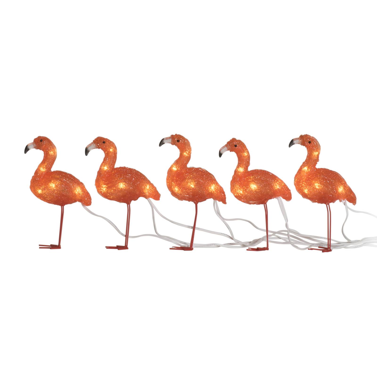 Image of Lampe décorative LED Flamingo en lot de 5 7318302678036