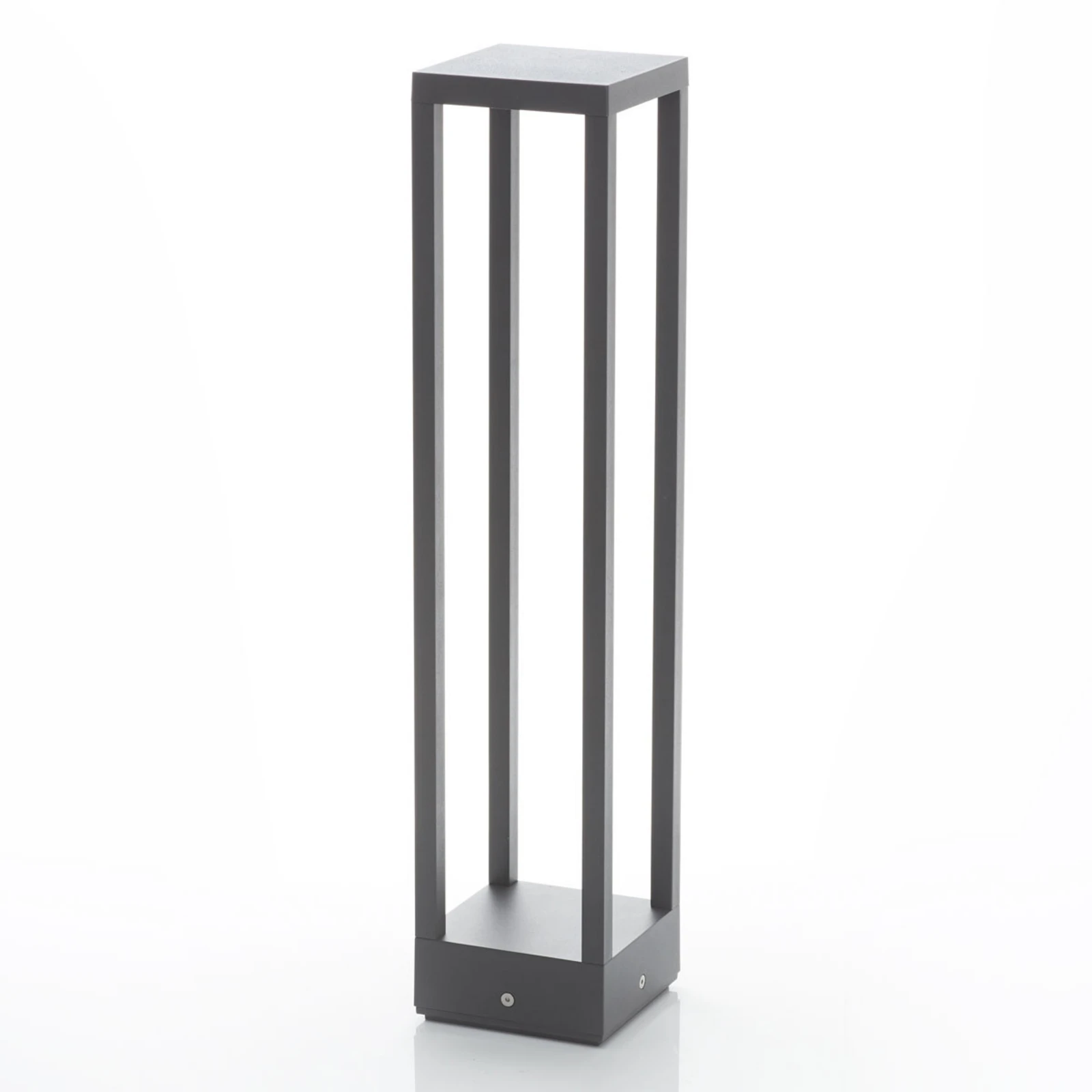 Lucande Candeeiro de caminho LED Carlota, antracite, 65 cm, metal