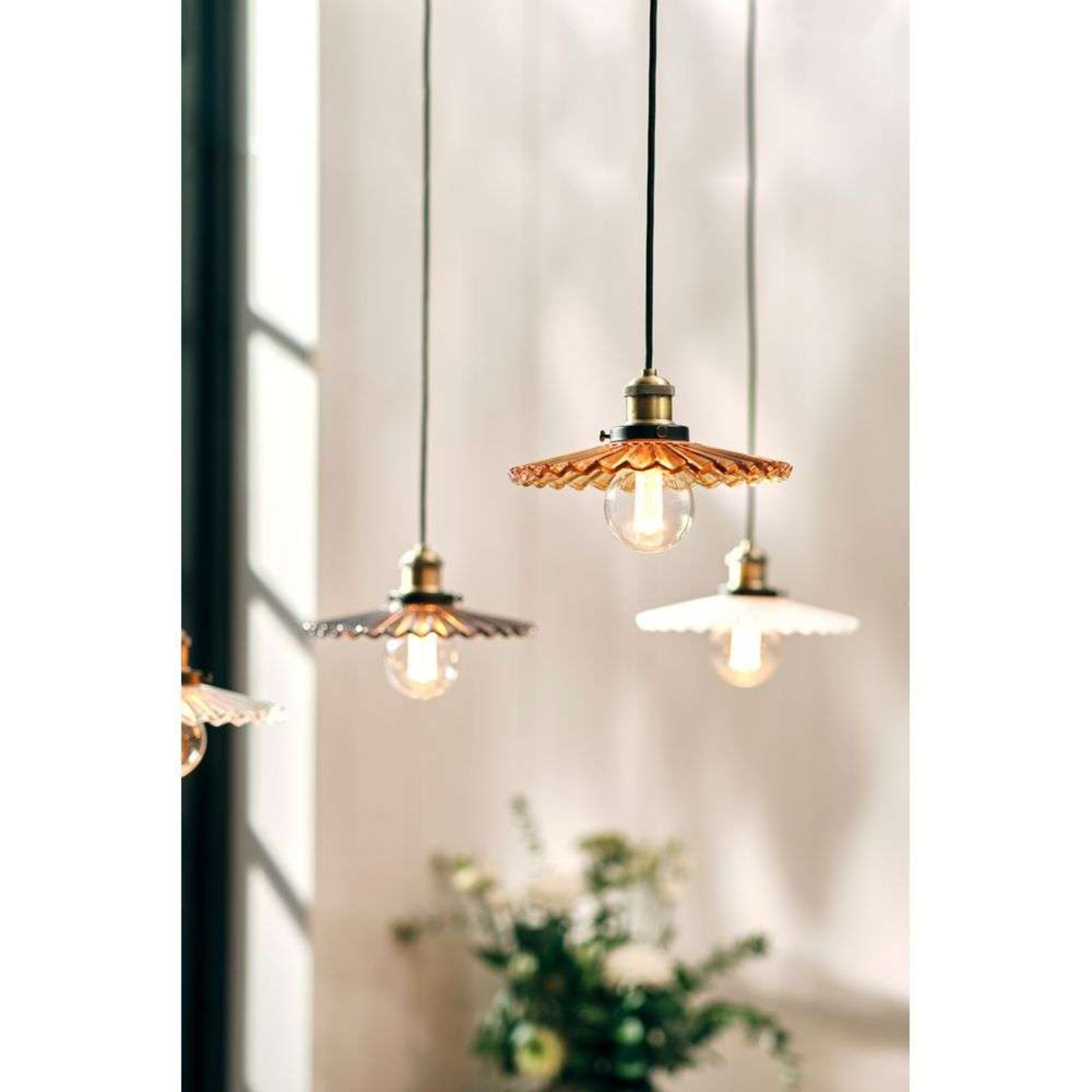 Globen Lighting Pendelleuchte COBBLER, braun, Ø 25 cm Globen Lighting Pendelleuchte COBBLER, braun, Ø 25 cm