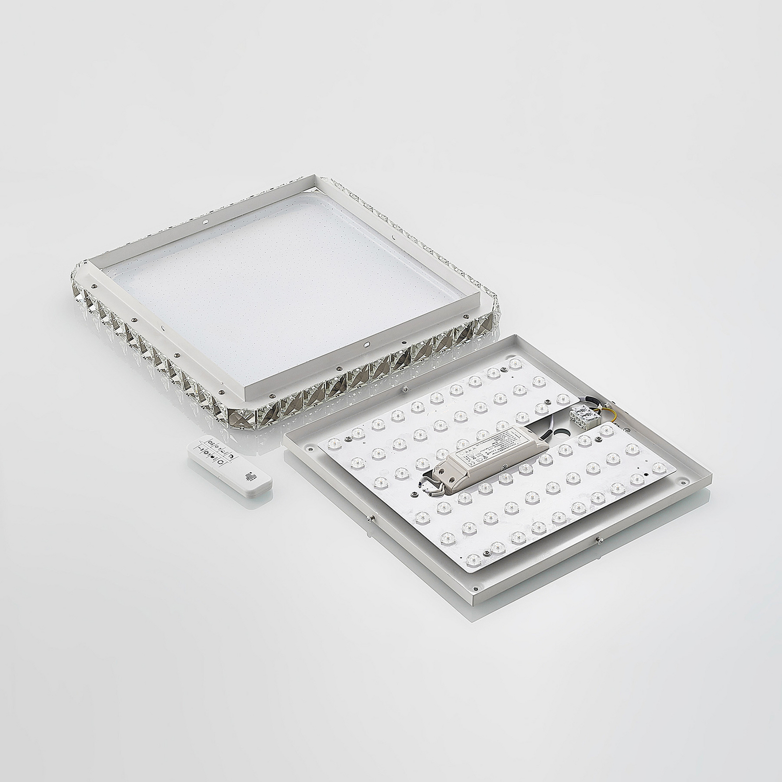 Lorand LED Ceiling Lamp White/Chrome - Lindby