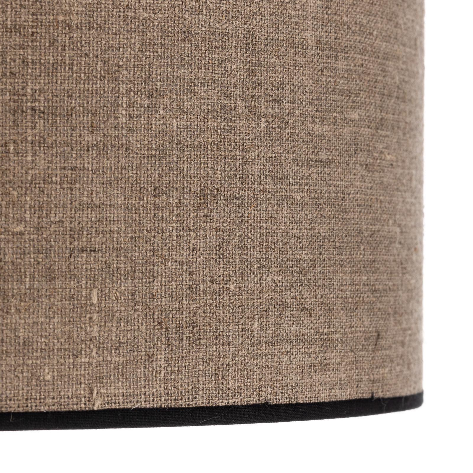 Stropné svietidlo Tubo, textilné tienidlo, béžová farba, Ø 38 cm