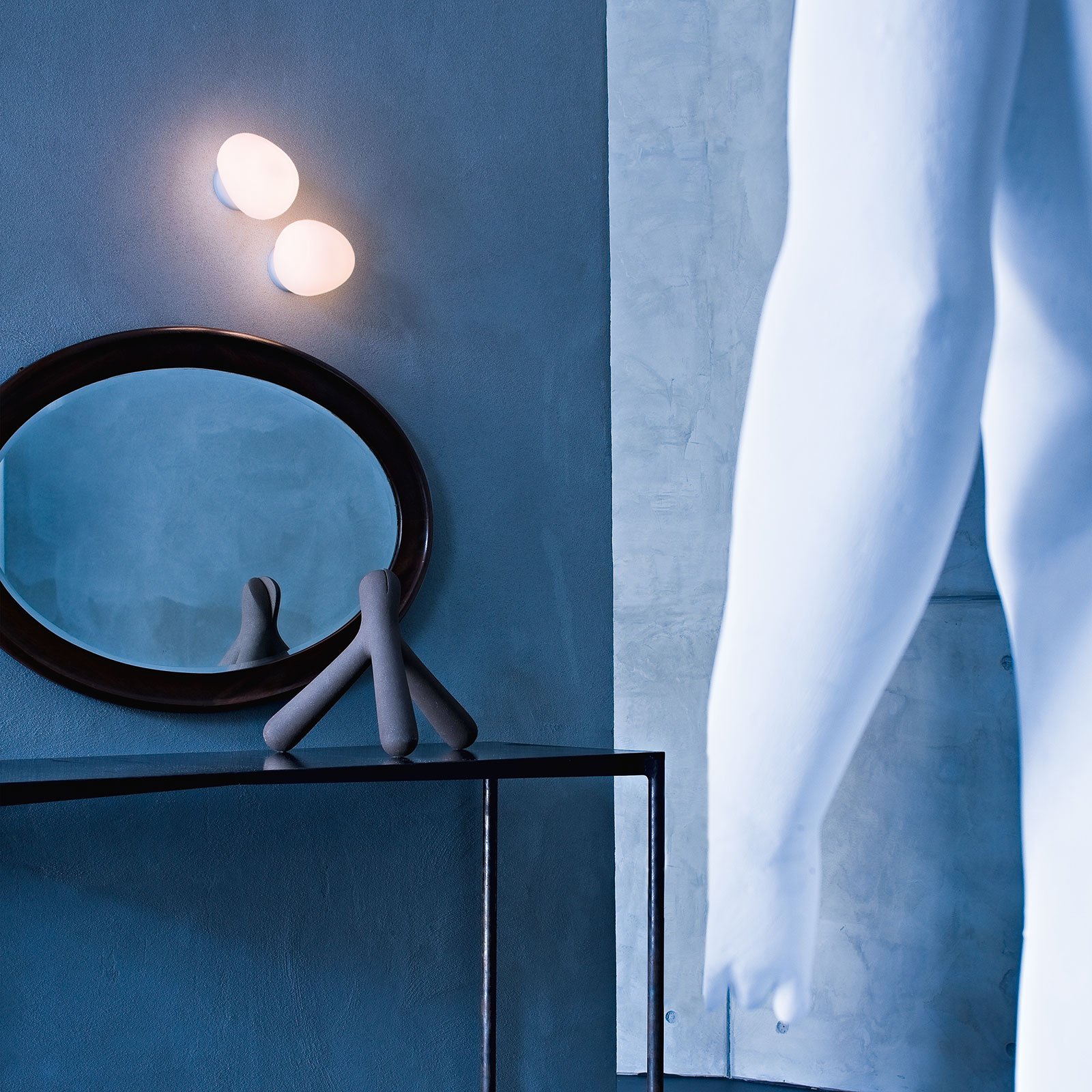 Gregg MIDI applique murale blanc verre - Foscarini