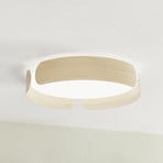 Plafonnier LED EGLO VALCASOTTO, bois, Ø 37 cm, 3 000 K