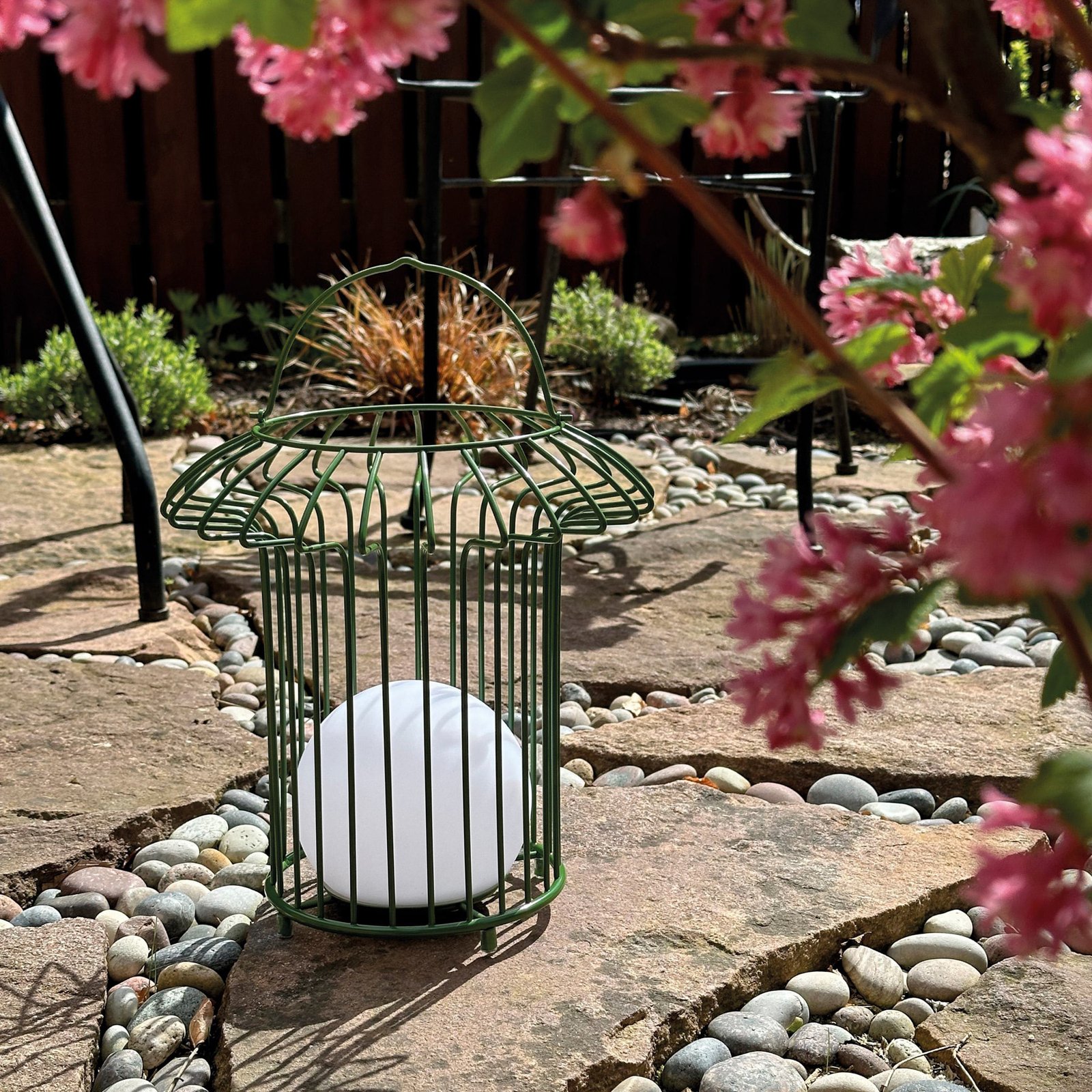 Basket Outdoor Lantern Green - DybergLarsen