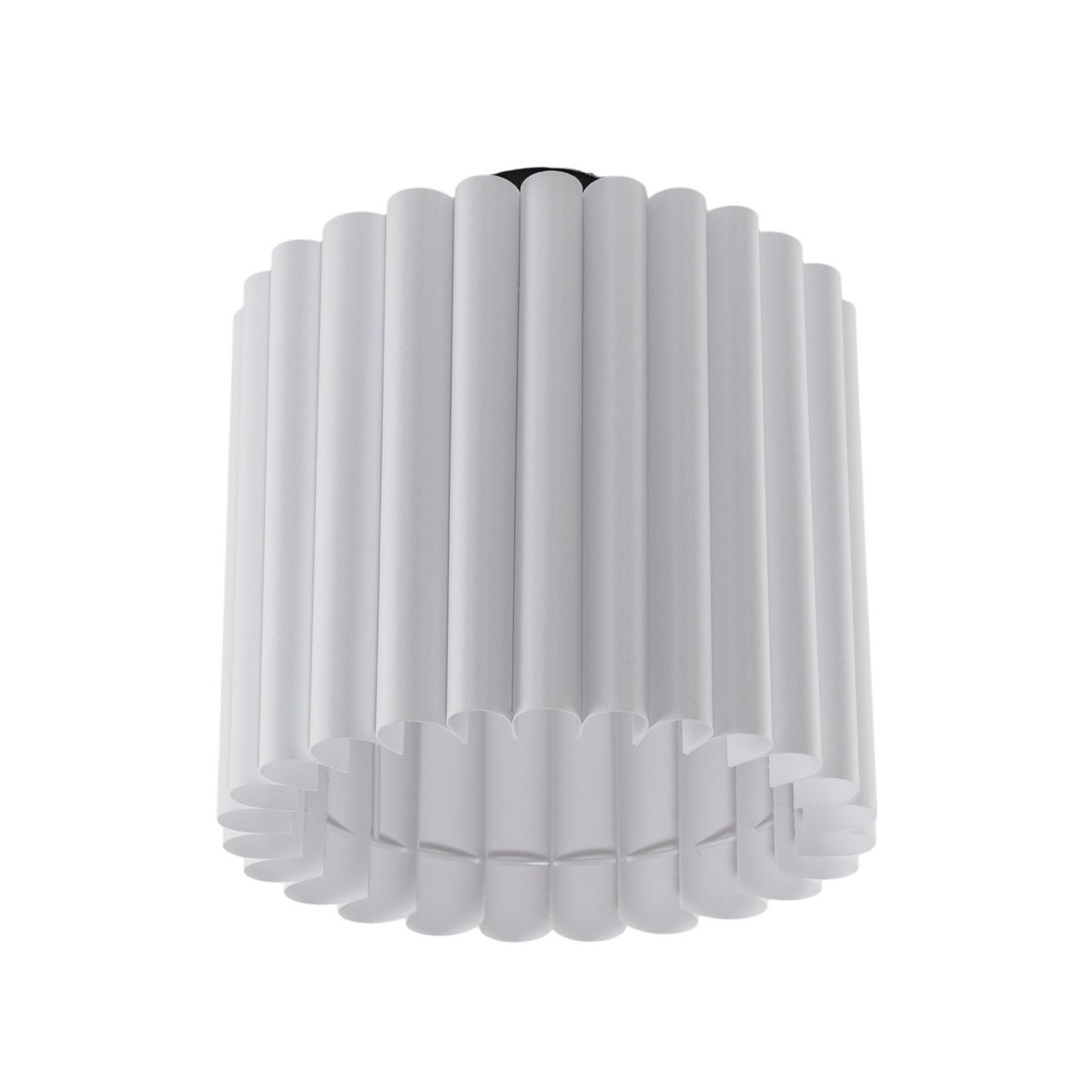 Plafoniera Aria, bianca, microfibra, E27