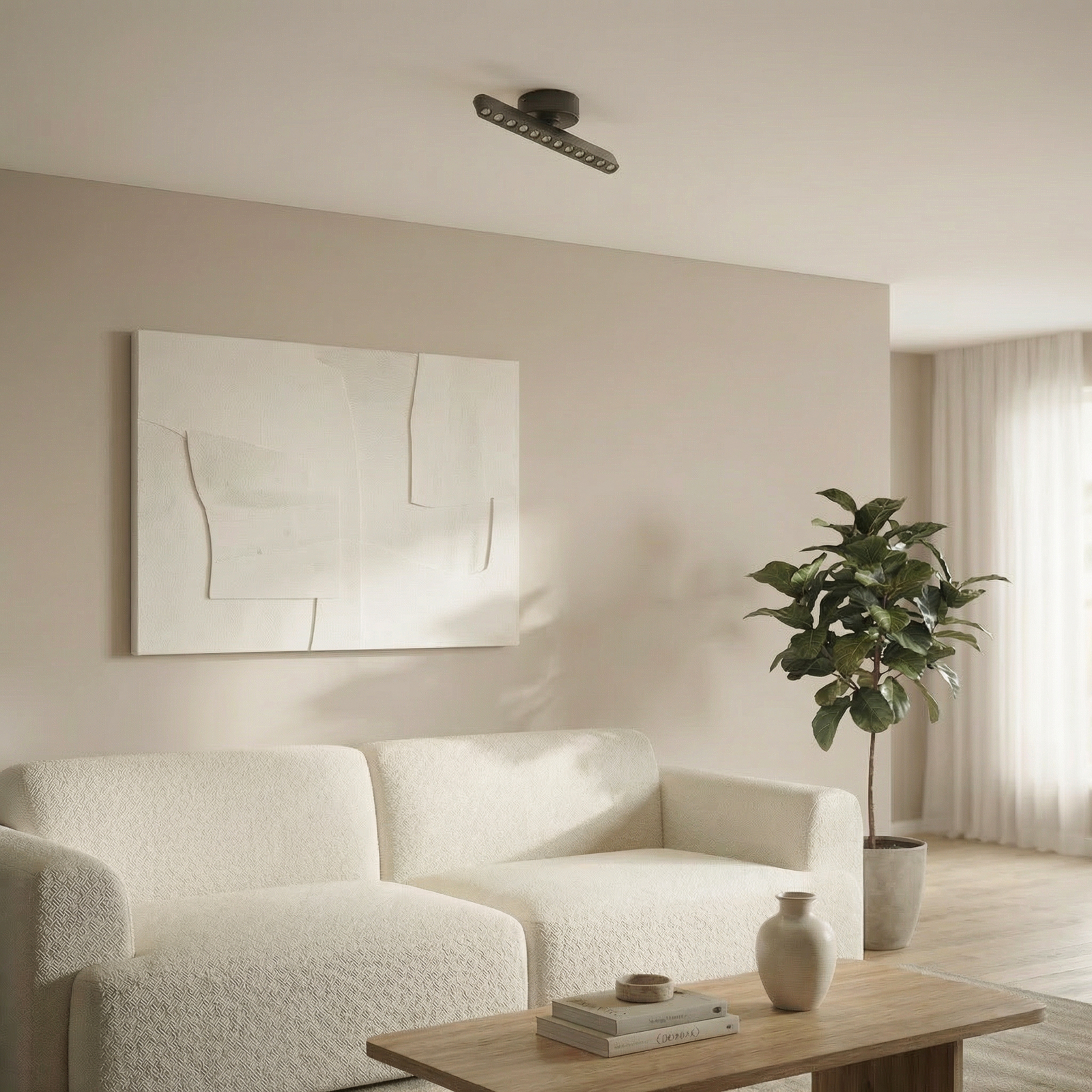 Lindby LED reflektor Eldrin, čierny, 1 svetlo, svetelné body