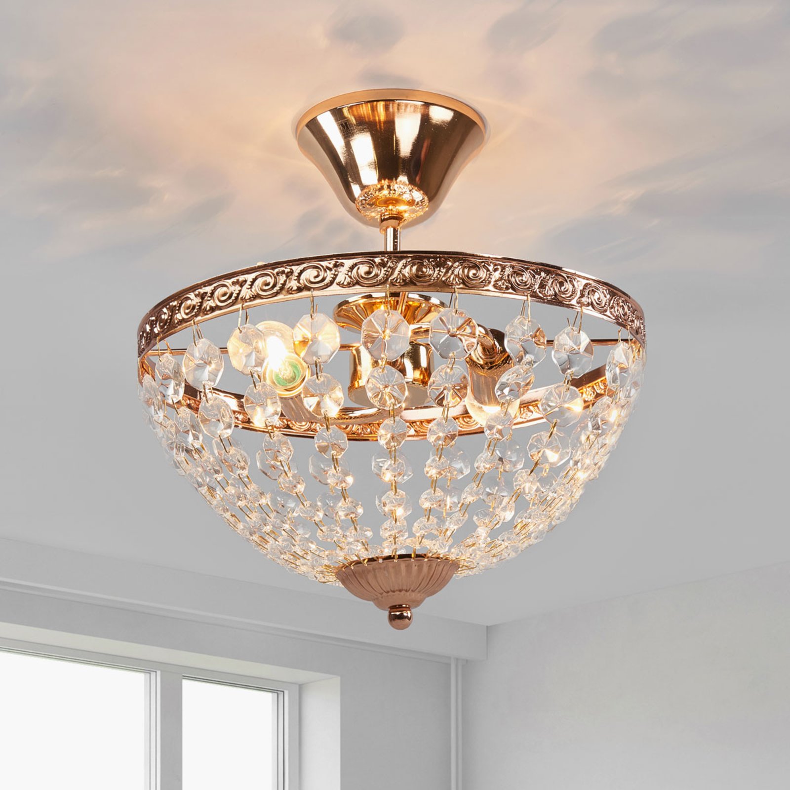 Hansakog Loftlampe Ø30 Gold - Markslöjd