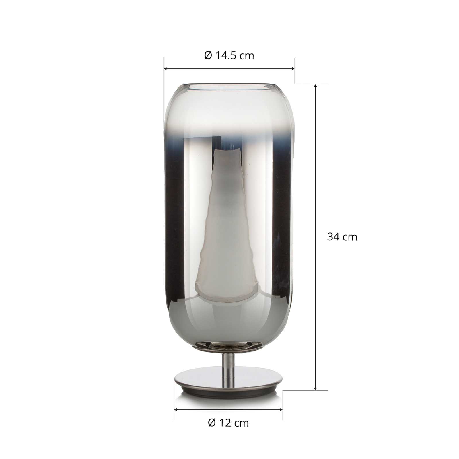 Gople Mini Tischleuchte Silver - Artemide
