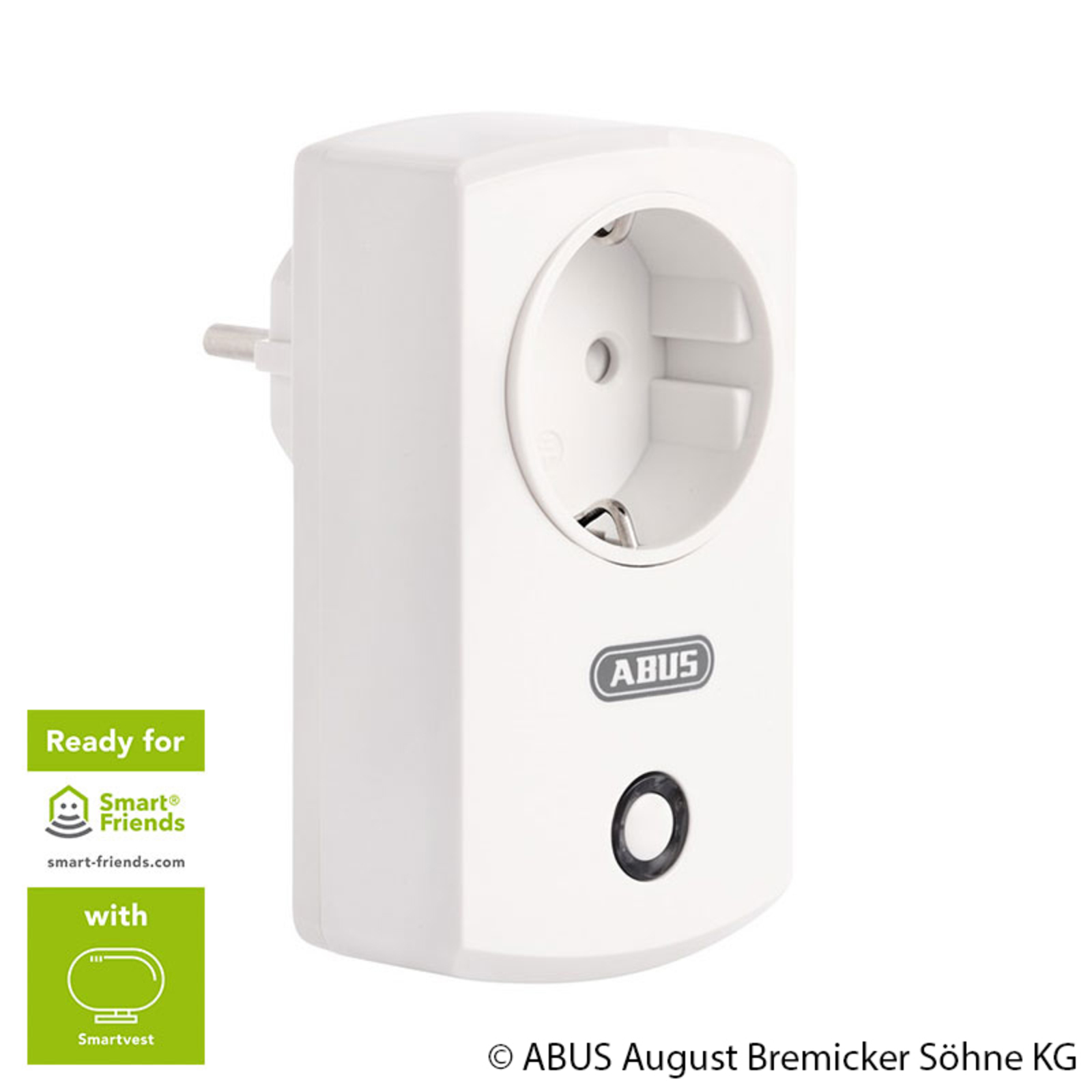 ABUS Smartvest wireless power point, plastic, W: 5.5 cm, H: 9.9 cm
