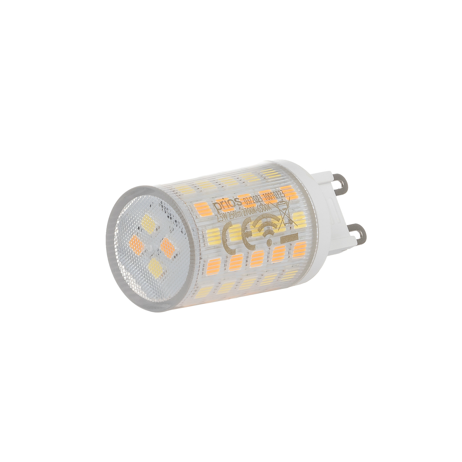 Prios LED-G9-Stiftlampe 2,5W WLAN CCT klar 3er-Set
