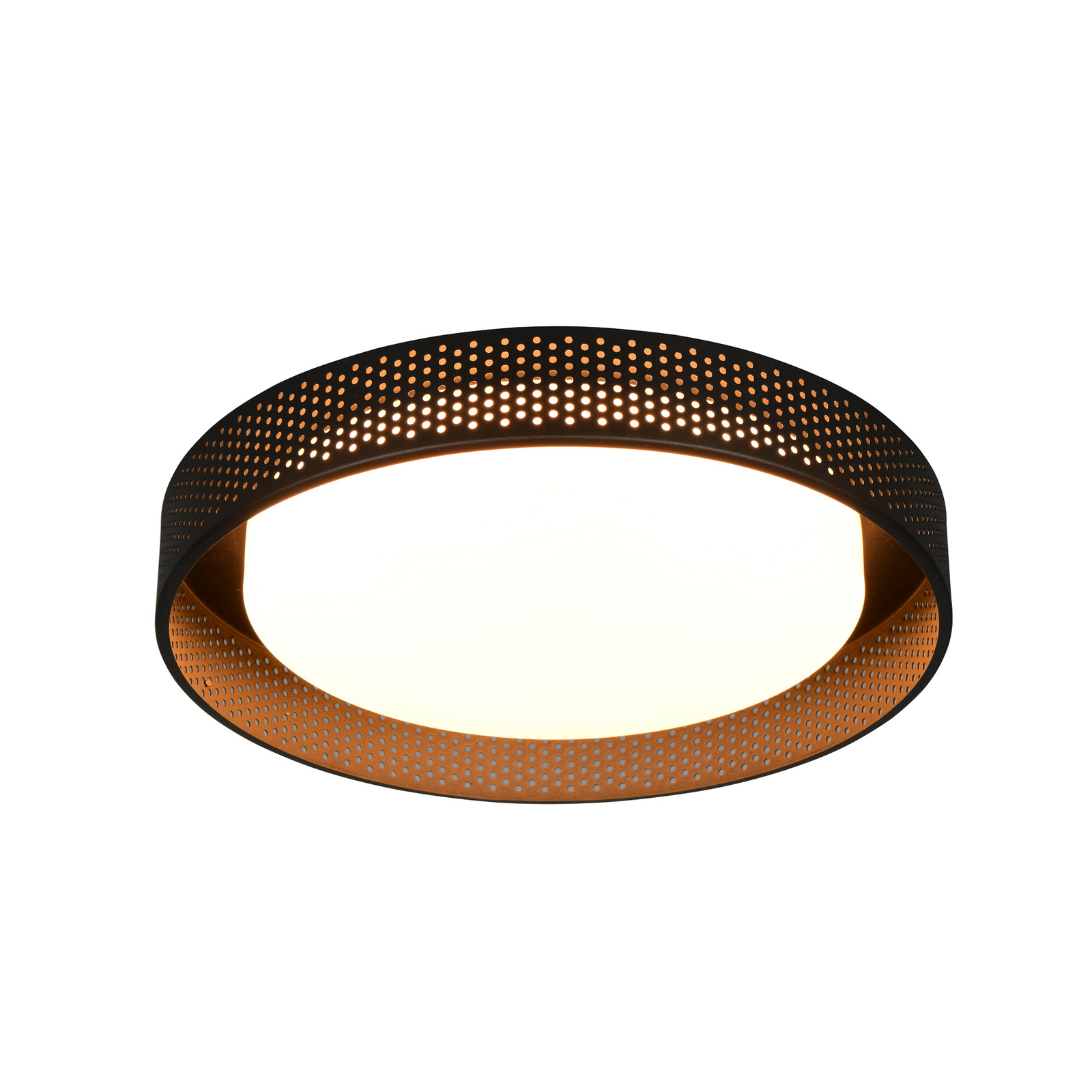 LED griestu lampa „Filippo“, melna, matēta, Ø 33 cm, metāls, CCT, IP44 LED griestu lampa „Filippo“, melna, matēta, Ø 33 cm, metāls, CCT, IP44
