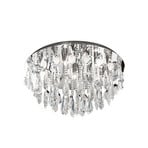 Stars of Light Calaonda ceiling light, 58 x 31 cm, chrome