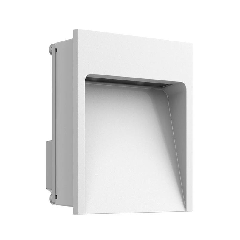 FLOS - My Way Outdoor Built-in Wall Lamp 110X100 2700K White