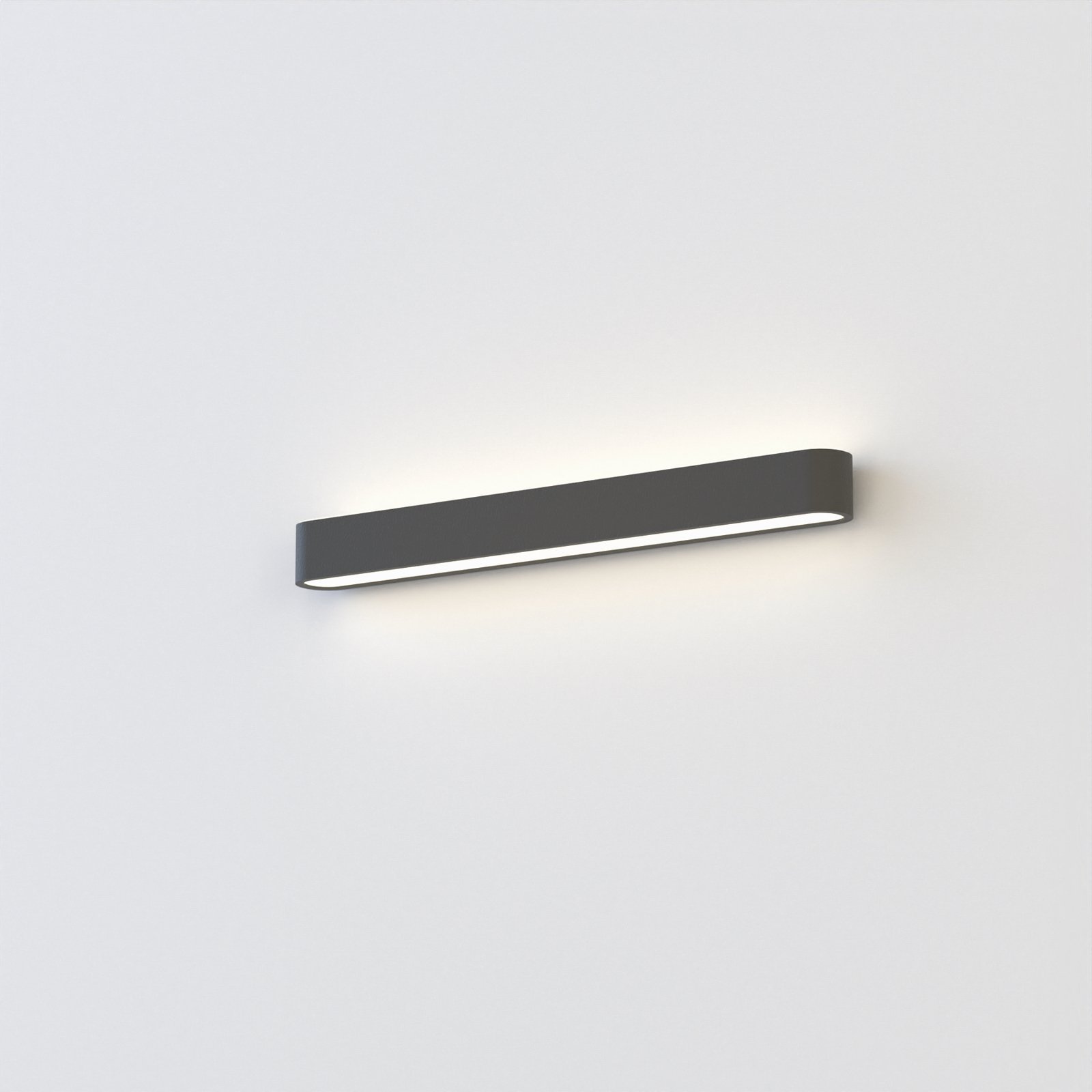 Nástenné LED svetlo Soft, šírka 60 cm, grafitová