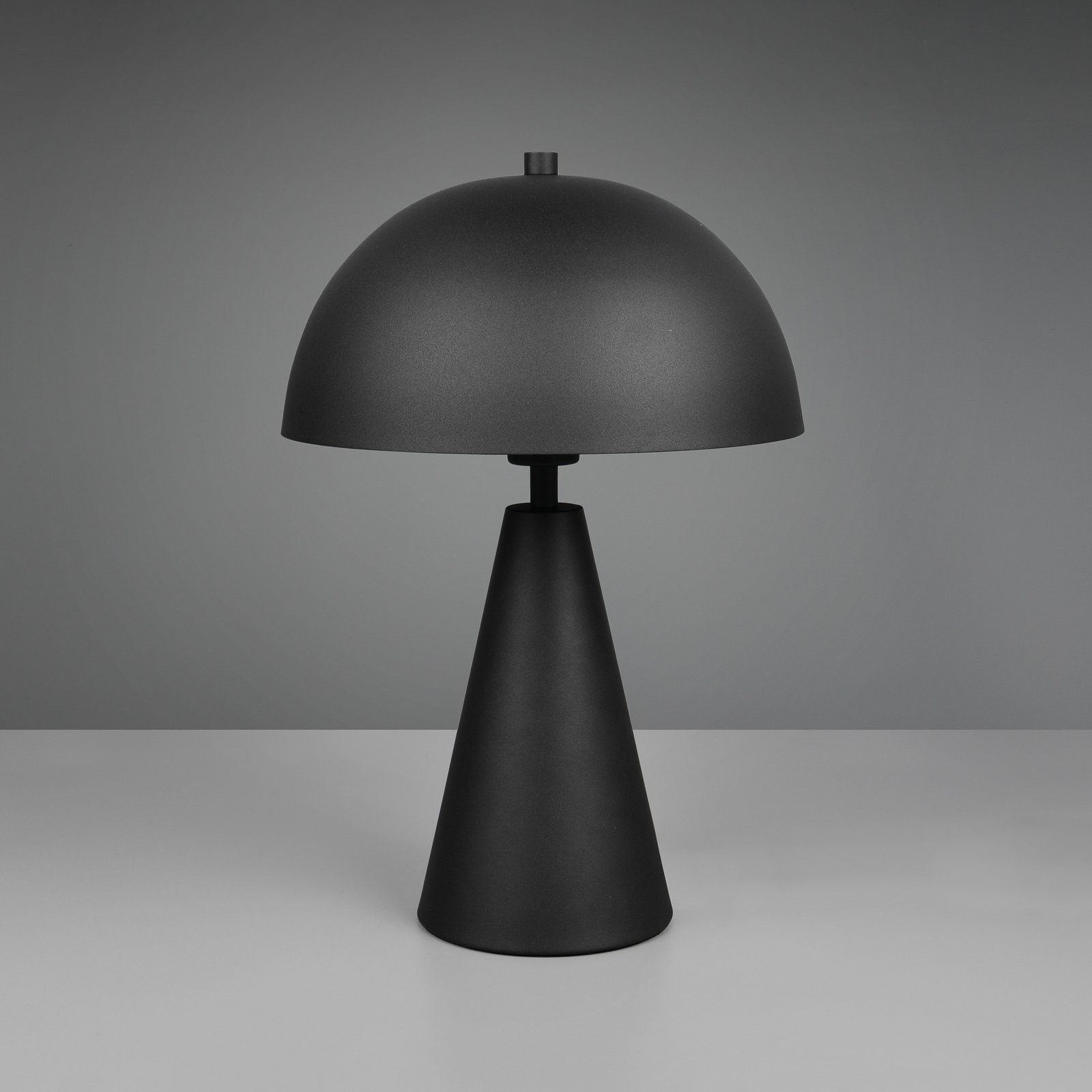 Alfie table lamp, matt black, metal, E27