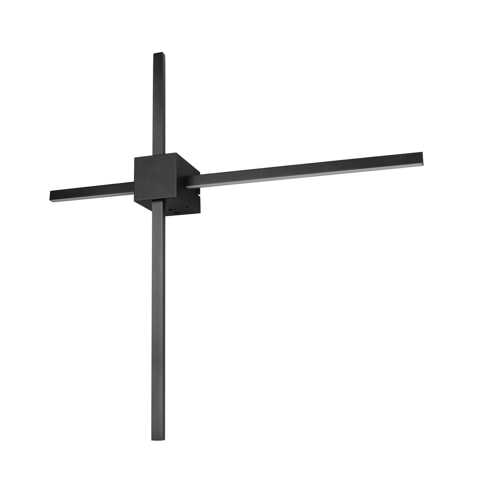 LED-Wandleuchte Cassino, schwarz matt, Breite 67 cm, Metall