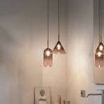 Ideal Lux Empire Cono hanglamp, glas helder/rookgrijs