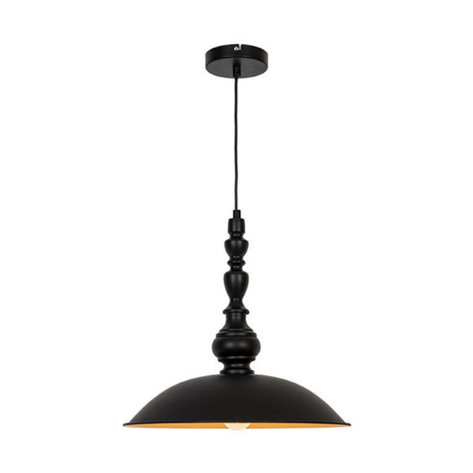 Hanglamp Colin, zwart, Ø 40 cm