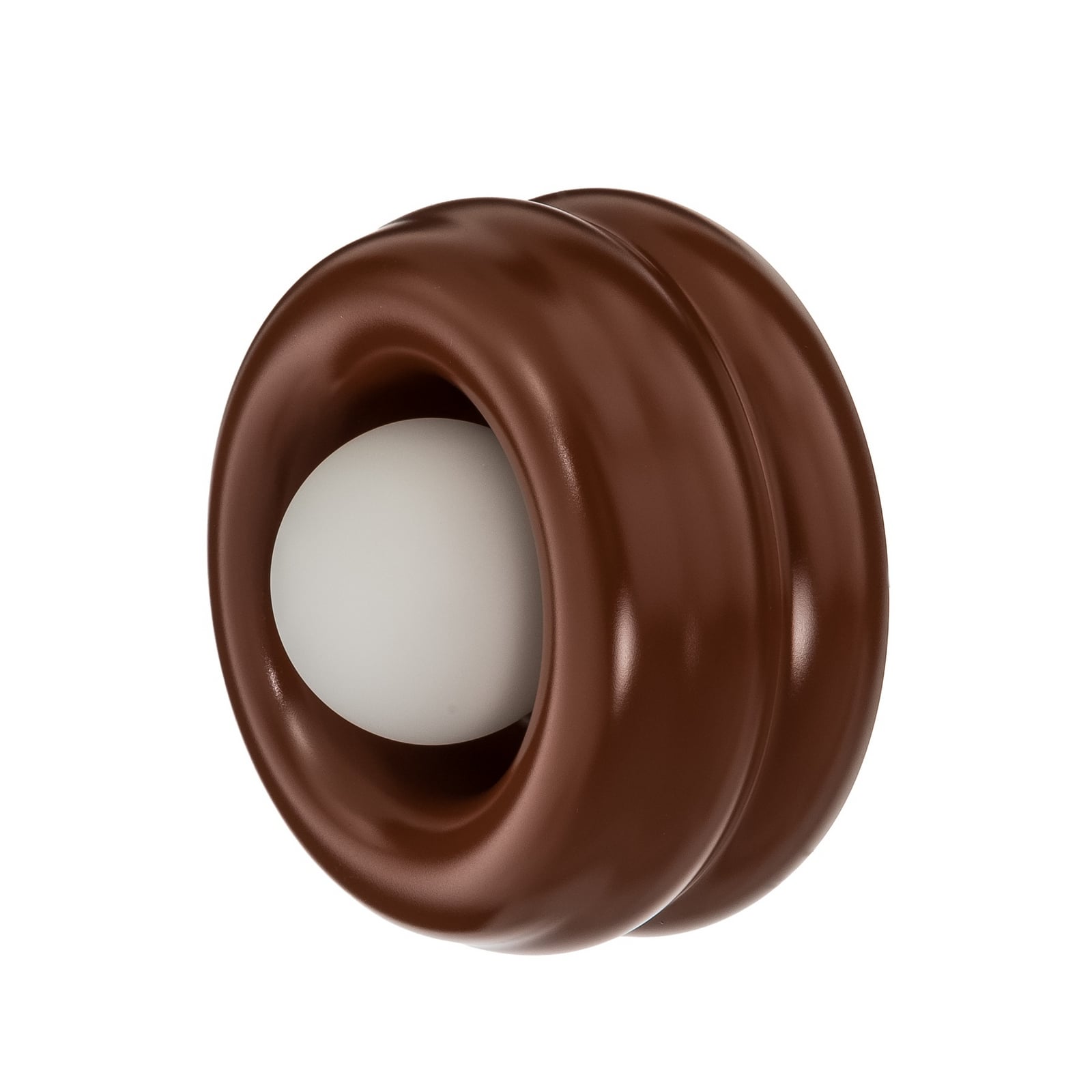 Wandleuchte Tina, terracotta/opal, Glas, Ø 19 cm