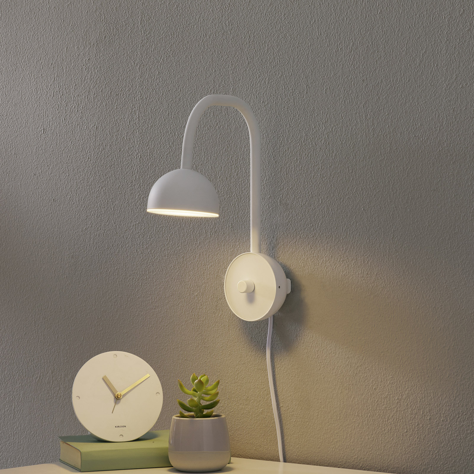 LED стенна лампа Northern Blush, бяла