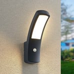 Lindby Moshe LED buiten wandlamp met sensor