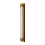 OLEV LED-Wandlampe CHARMER, braun, Metall/Glas, 2.700 K IP44