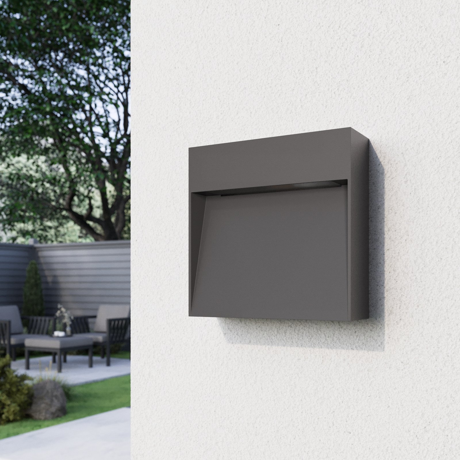 Noreia LED Kültéri Fali Lámpa Dark Grey - Lucande